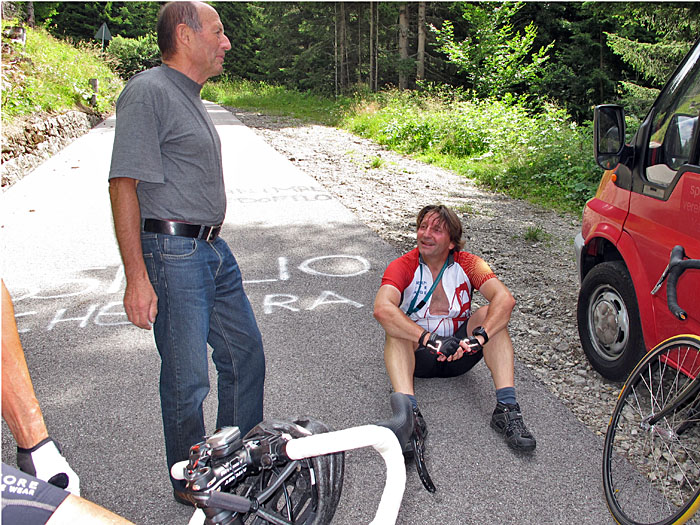 ... bis die Steigung uns abermals zur Pause zwingt