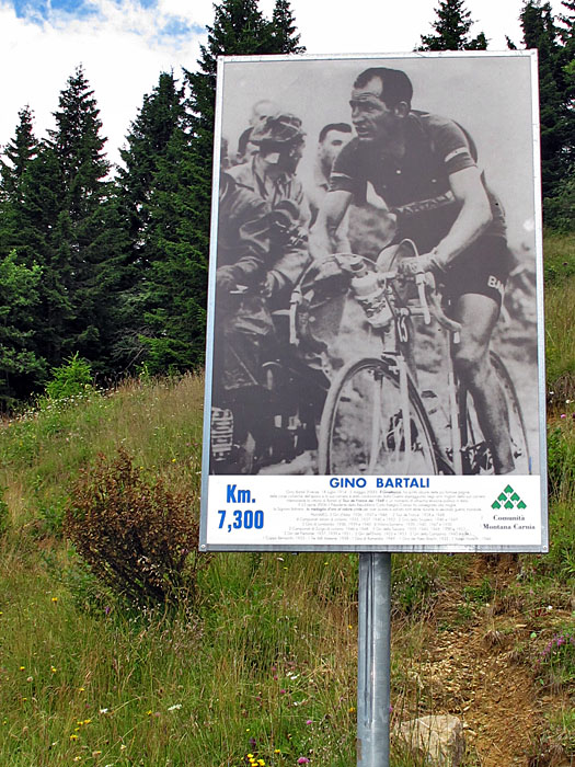 Die Vorbilder sind alle 500 Meter bildlich dargestellt