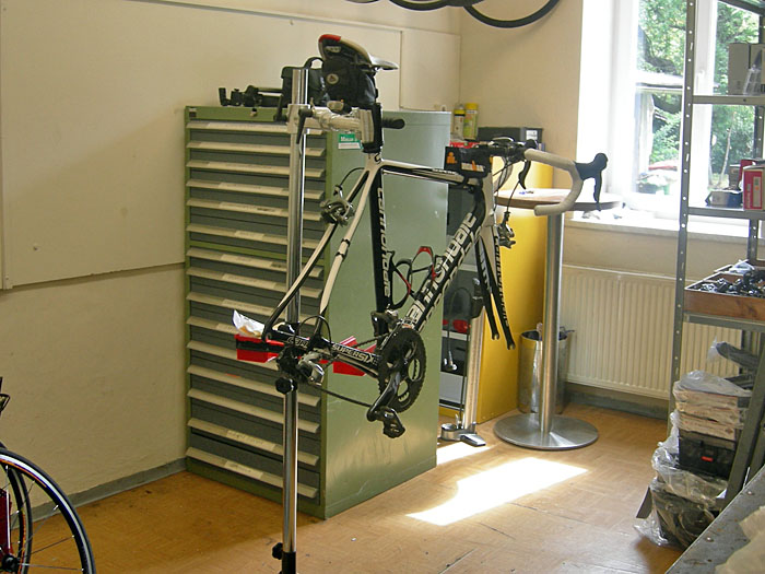 Wolfgangs Rad in der Werkstatt