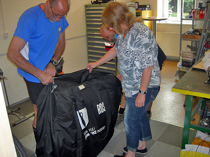 Rad wieder eingepackt und weiter geht's