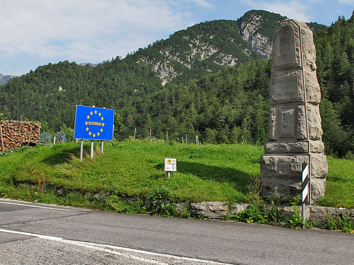 Hier ist der Umkehrpunkt zur&uuml;ck nach Slowenien