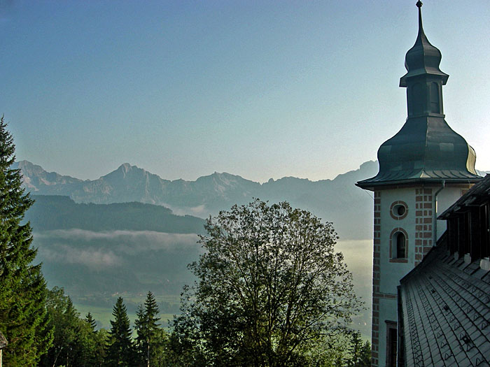 Morgendlicher Blick aus dem Fenster