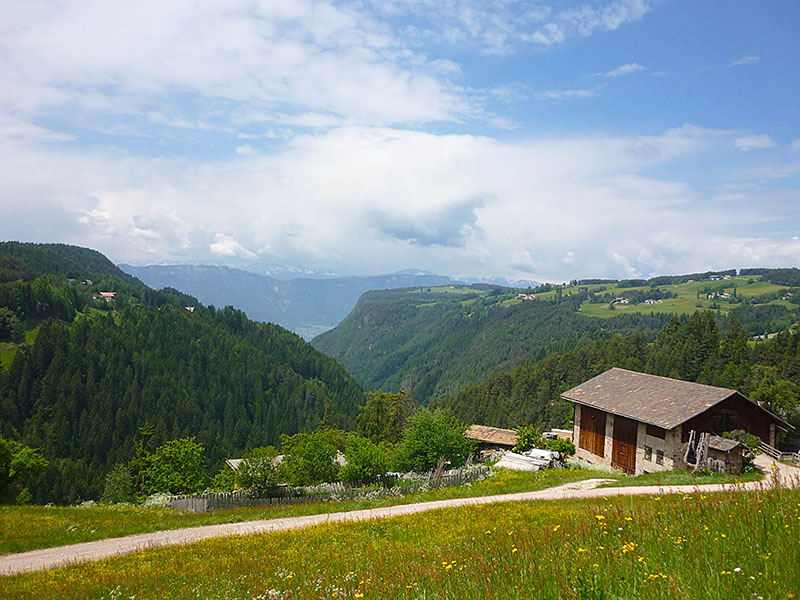 Dort unten im Tal ist die Gruppe gestartet
