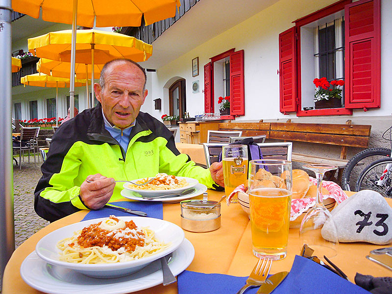 Kohlehydratnachschub f&uuml;r den kommenden Teil der Strecke