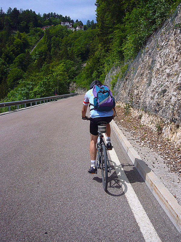 Hanspeter beim Strampeln