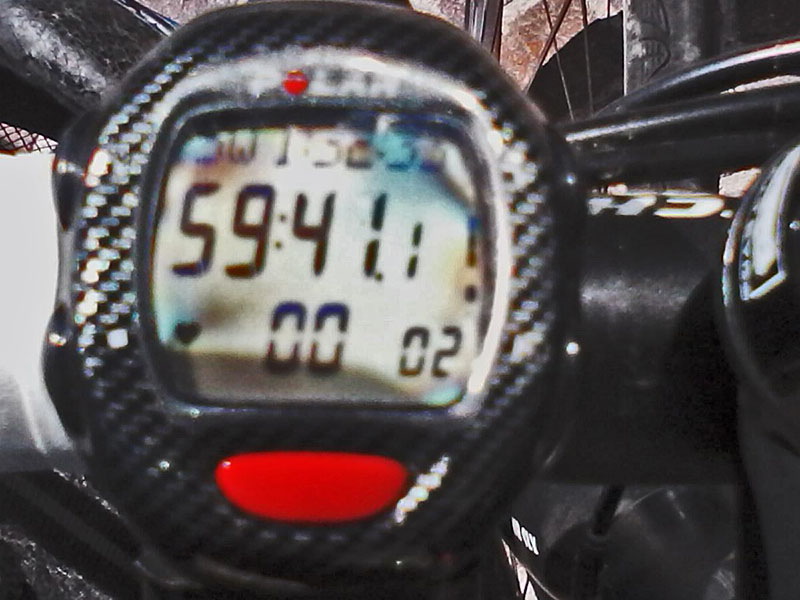 Sepps Zeit f&uuml;r den Aufstieg zum Mendelpass, Respekt!