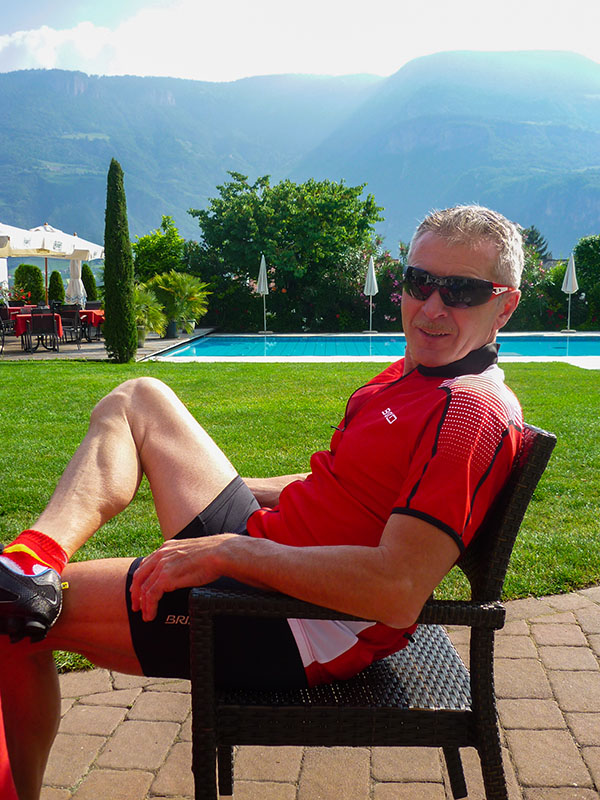 Klaus wartet auf den Start