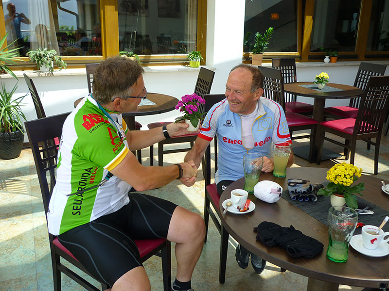 Blumen f&uuml;r Hanspeter f&uuml;r die sch&ouml;ne Strecke