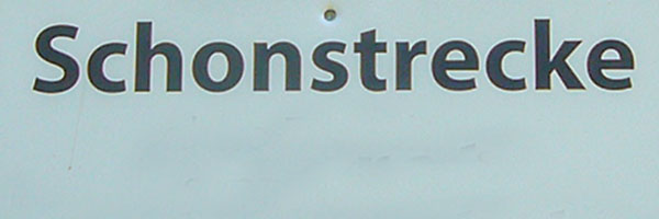 Die heutige Tour war zwar eine Schonstrecke ...