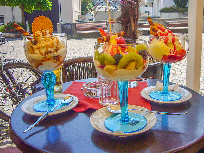 Auch in Lana gibt es gutes Eis