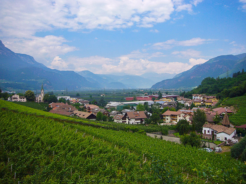 Hier kann man fast bis Meran schauen