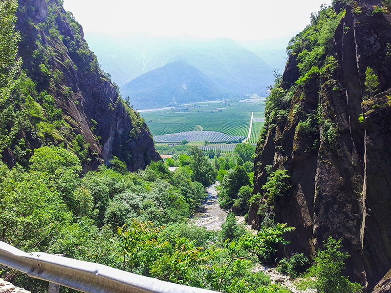 Blick zur&uuml;ck ins Tal