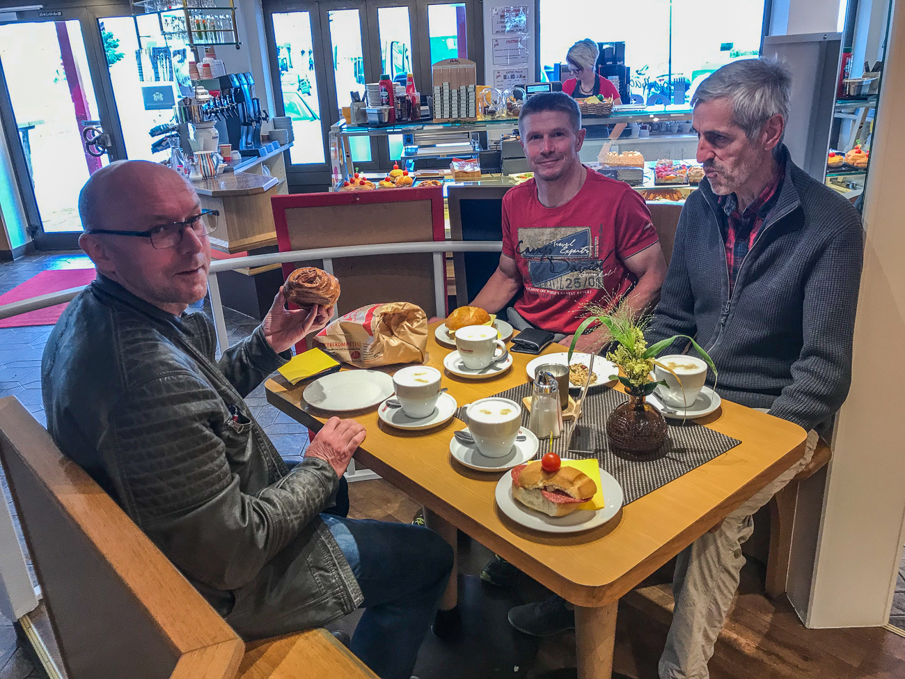Pause in unserer Stamm-B&auml;ckerei in Nesselwang