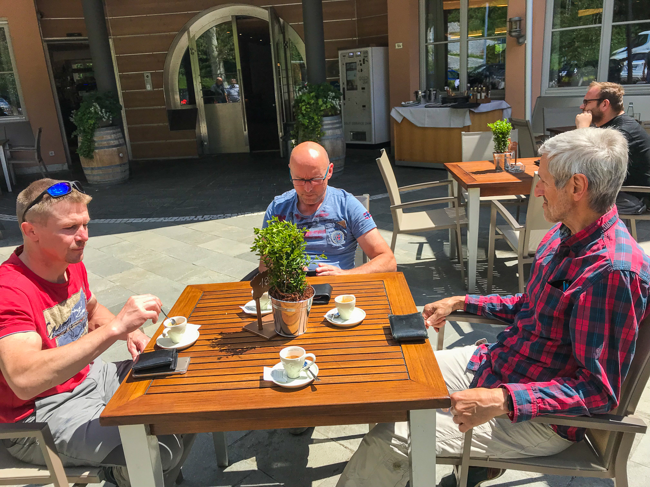 Pause, ca. 20 km vor unserem Ziel