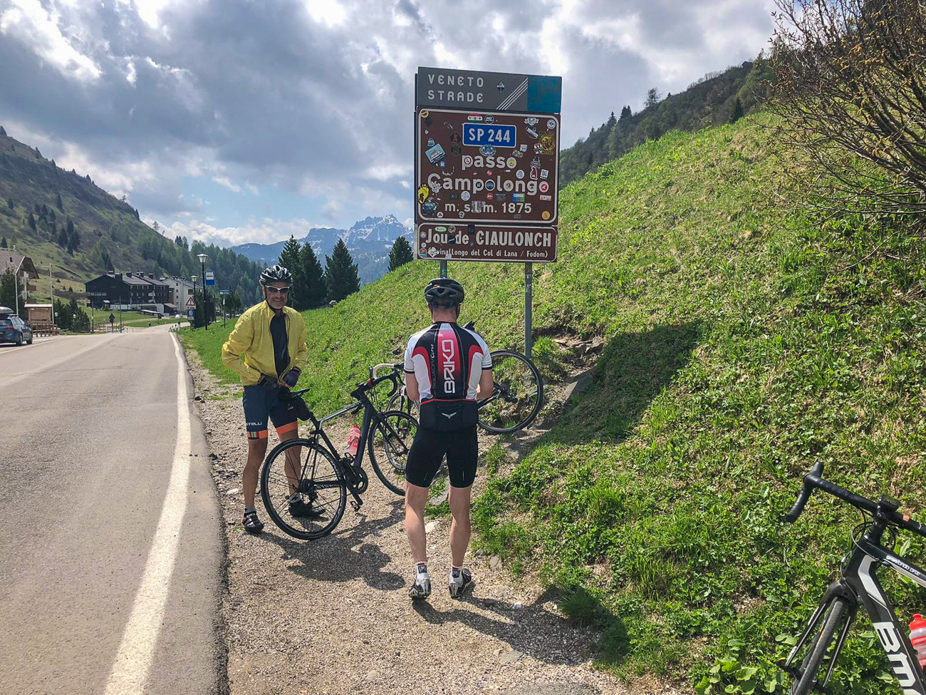 Auf dem Passo Campolongo