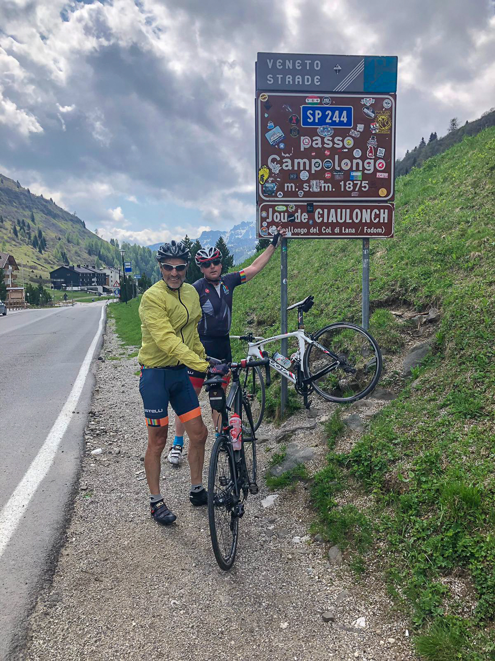 Auf dem Passo Campolongo