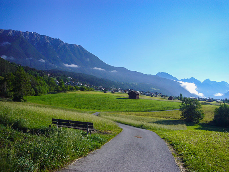 Das Tal von Imst nach Nassereith ...