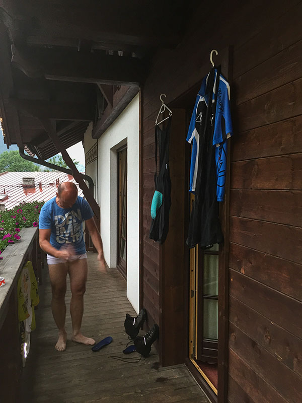 Hoffentlich werden unsere Sachen bis morgen halbwegs trocken