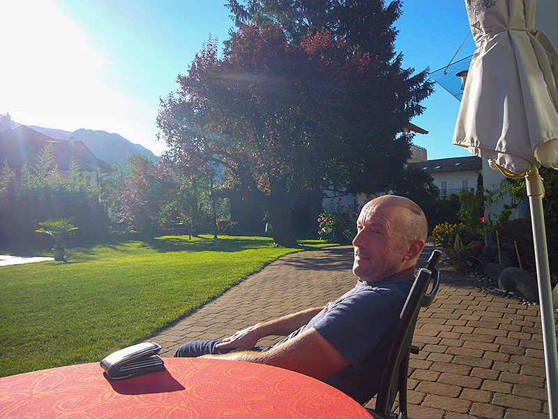 Reini ist wie immer sehr fr&uuml;h auf den Beinen