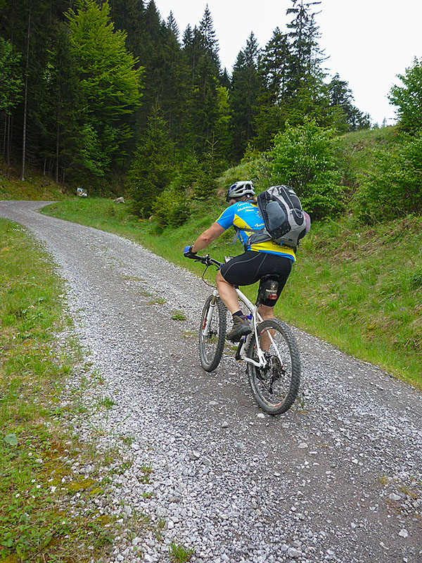 ... nat&uuml;rlich immer bergauf ...