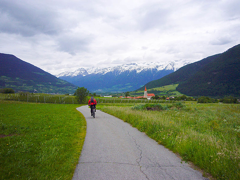 Wir fahren auf Glurns zu ...