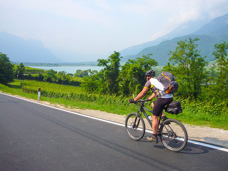 Kalterer See in Sicht