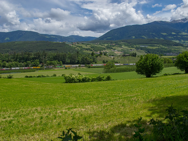 Kurz vor Brixen, immer noch Stau auf der Autobahn