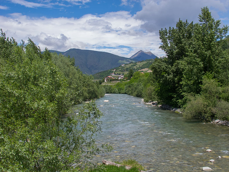Wir &uuml;berqueren den Eisack und erreichen Brixen