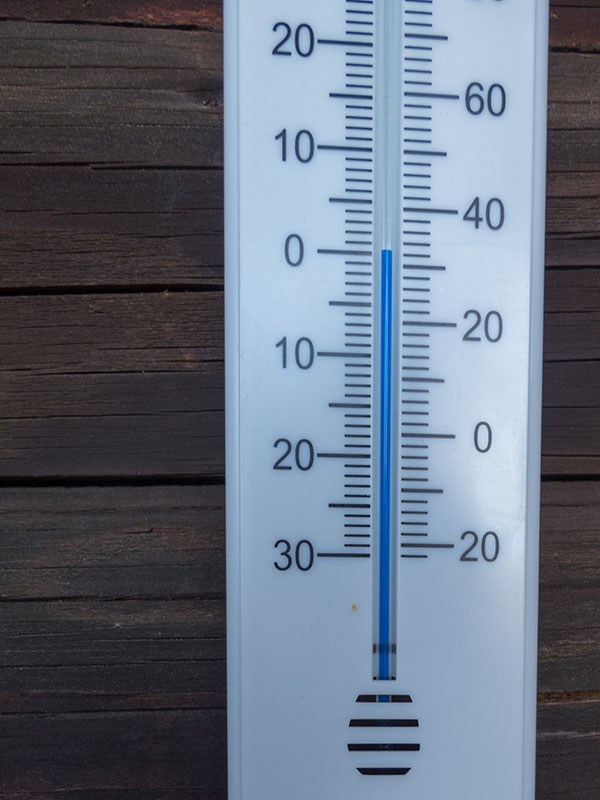 Am Morgen ist es recht frisch ...