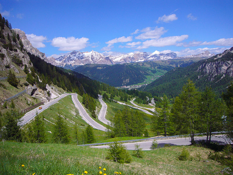 Blick zur&uuml;ck nach Corvara