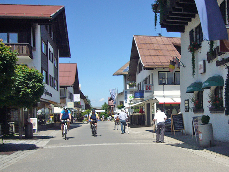 Fahrt durch Oberstdorf