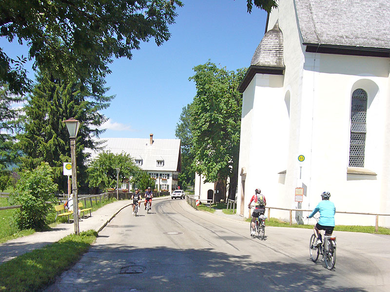 Fahrt durch Oberstdorf