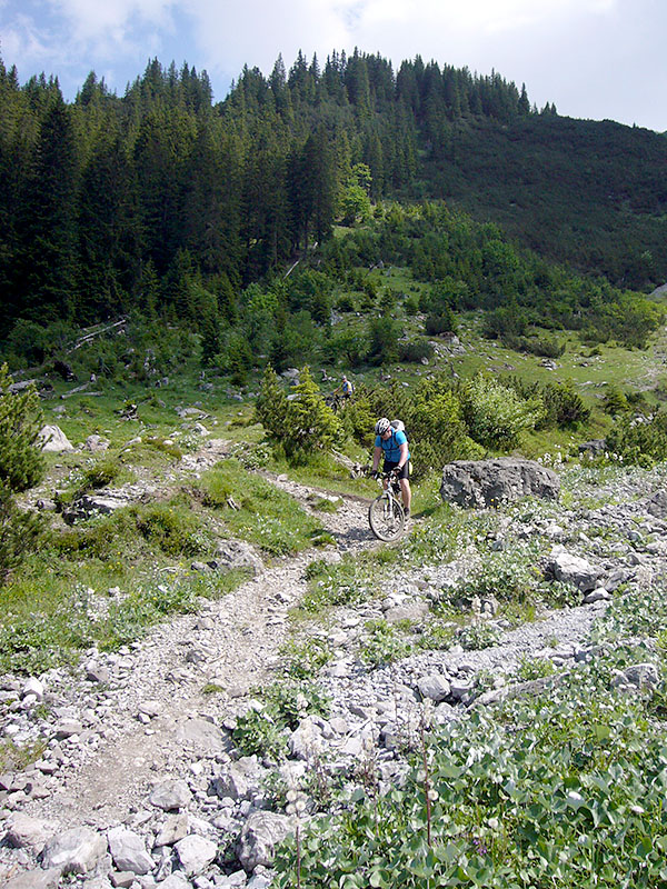 Schieben, Tragen und manchmal ein wenig Fahren