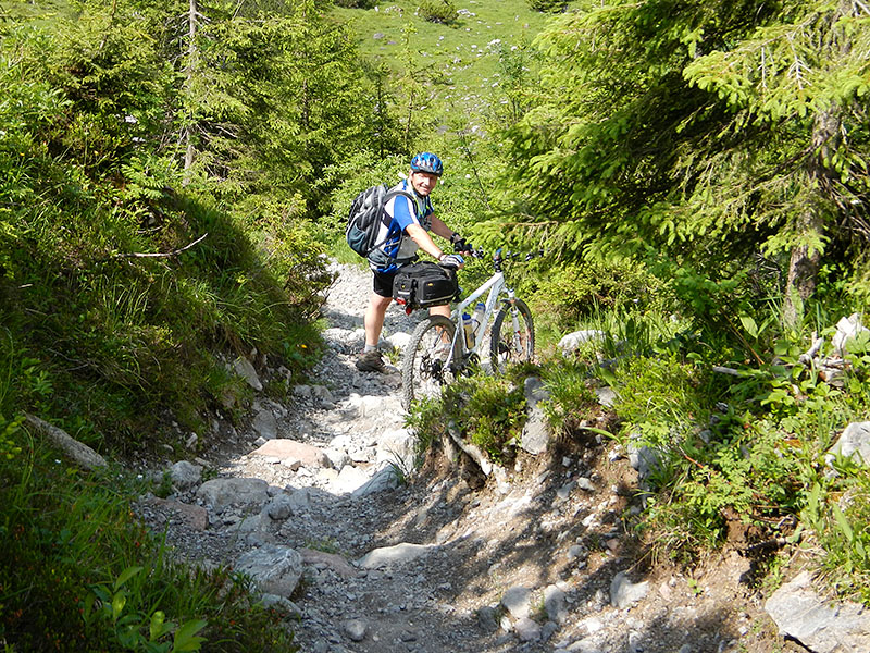 ... der Weg jedoch eher unfreundlich zu uns