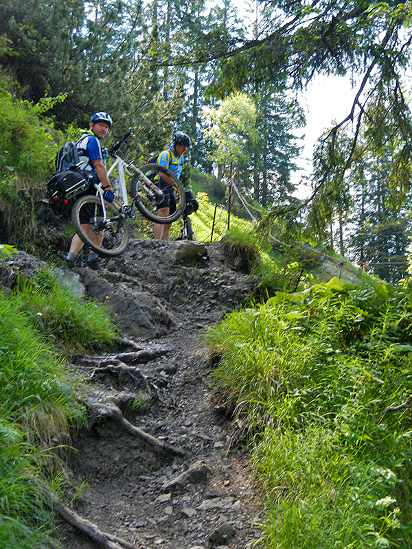 ... und das Tragen ...