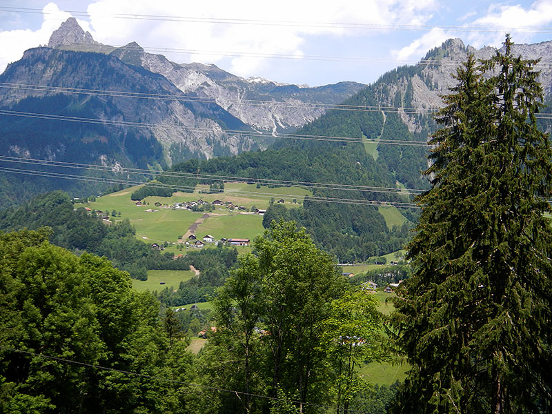 Von dort oben sind wir herunter gekommen ...