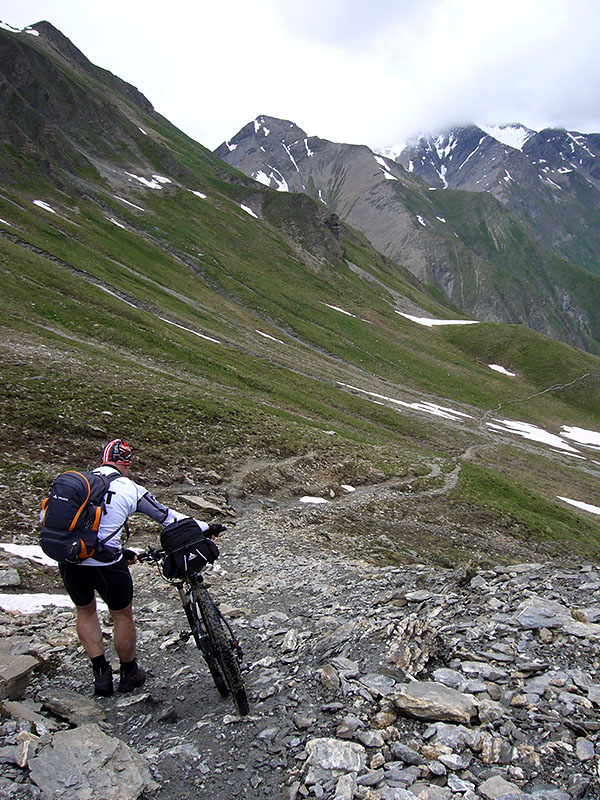 OK, bergab geht das Schieben weiter :-(