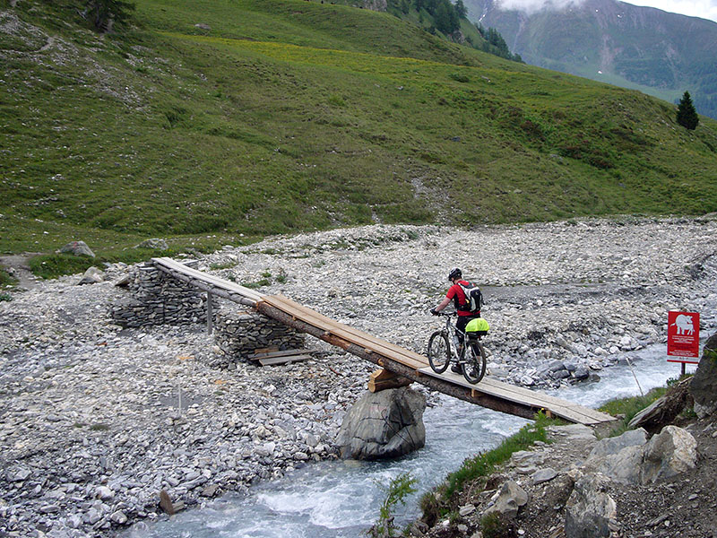 Eine schmale Br&uuml;cke ...