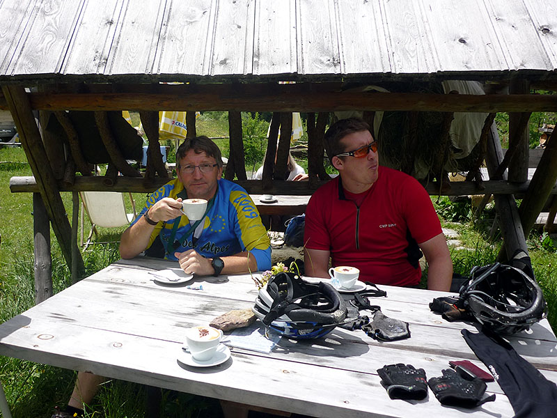 Und einen guten Kaffee gibt es auch auf der Alm