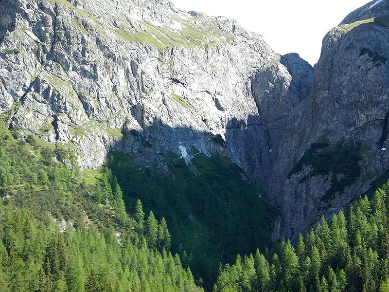 Dort hinten beginnt die eigentliche Uina-Schlucht