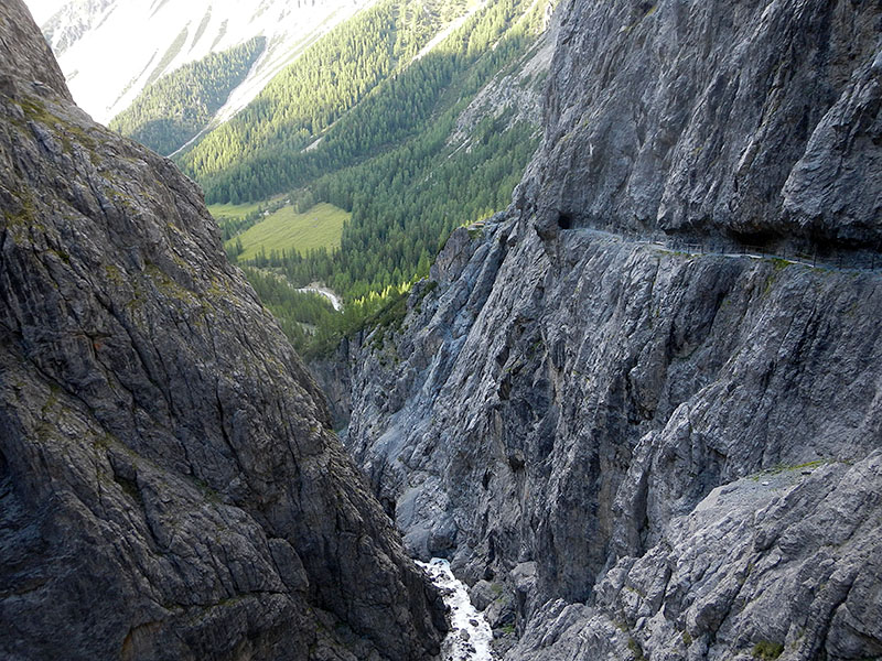 Der Weg ist beeindruckend ...