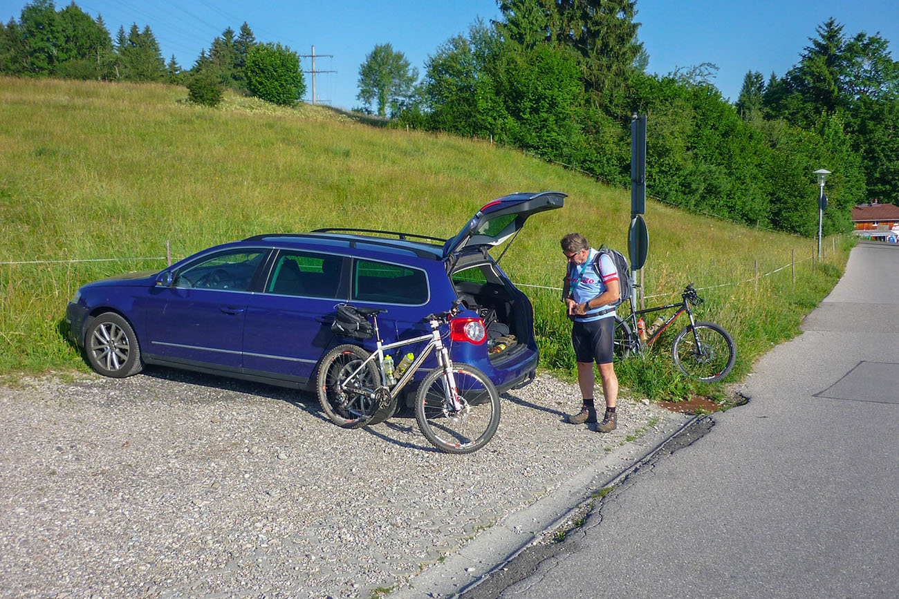 Die Räder sind zusammengebaut ...