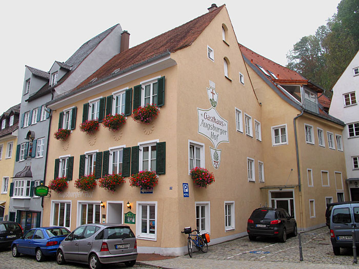 Meine erste Unterkunft, der Augsburger Hof in Landsberg