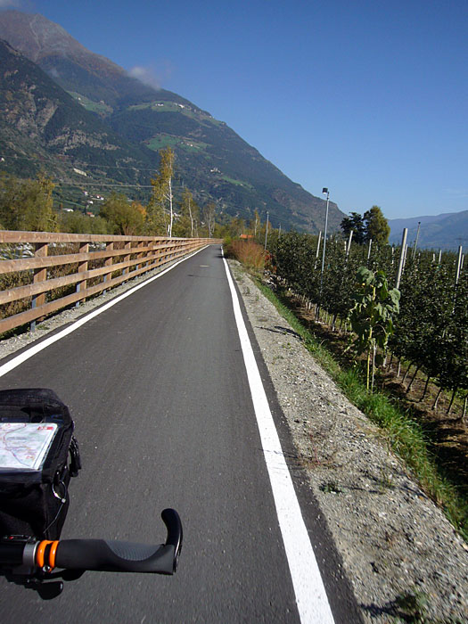Auf dem Etschtal-Radweg