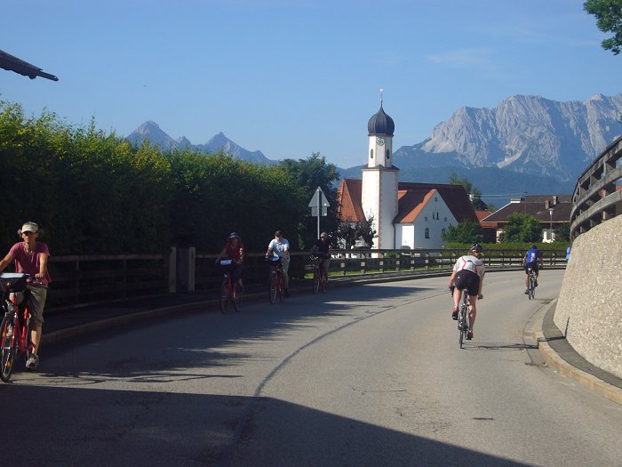 Fahrt durch Wallgau