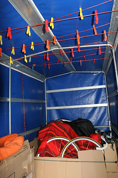... damit wir während der Tour unsere Trikots trocknen können