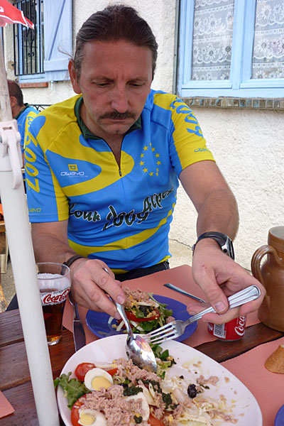 Wer bergauf fahren will, muss gut essen