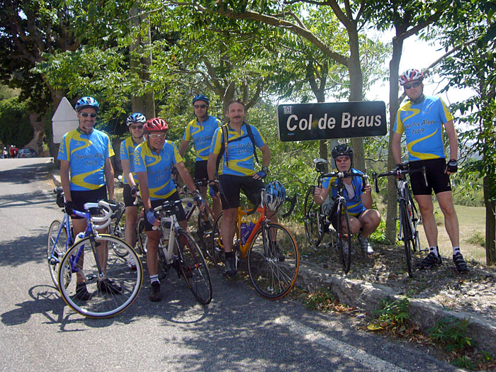 Gruppenfoto am Col de Braus