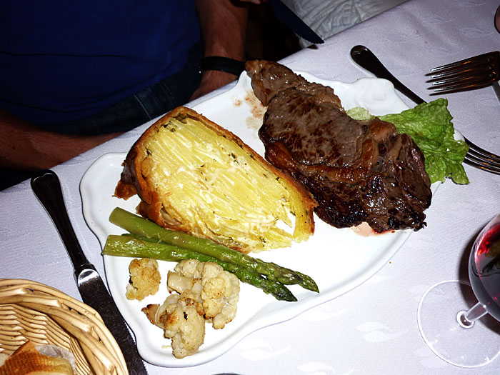 Die Hauptspeise sieht auch nicht schlecht aus