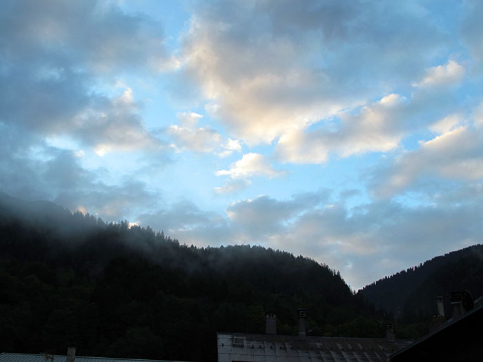 Blick aus dem Fenster, das mit dem Wetter könnte noch was werden